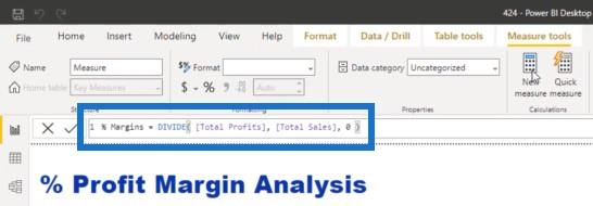 Beregn prosentvis margin i LuckyTemplates ved hjelp av DAX