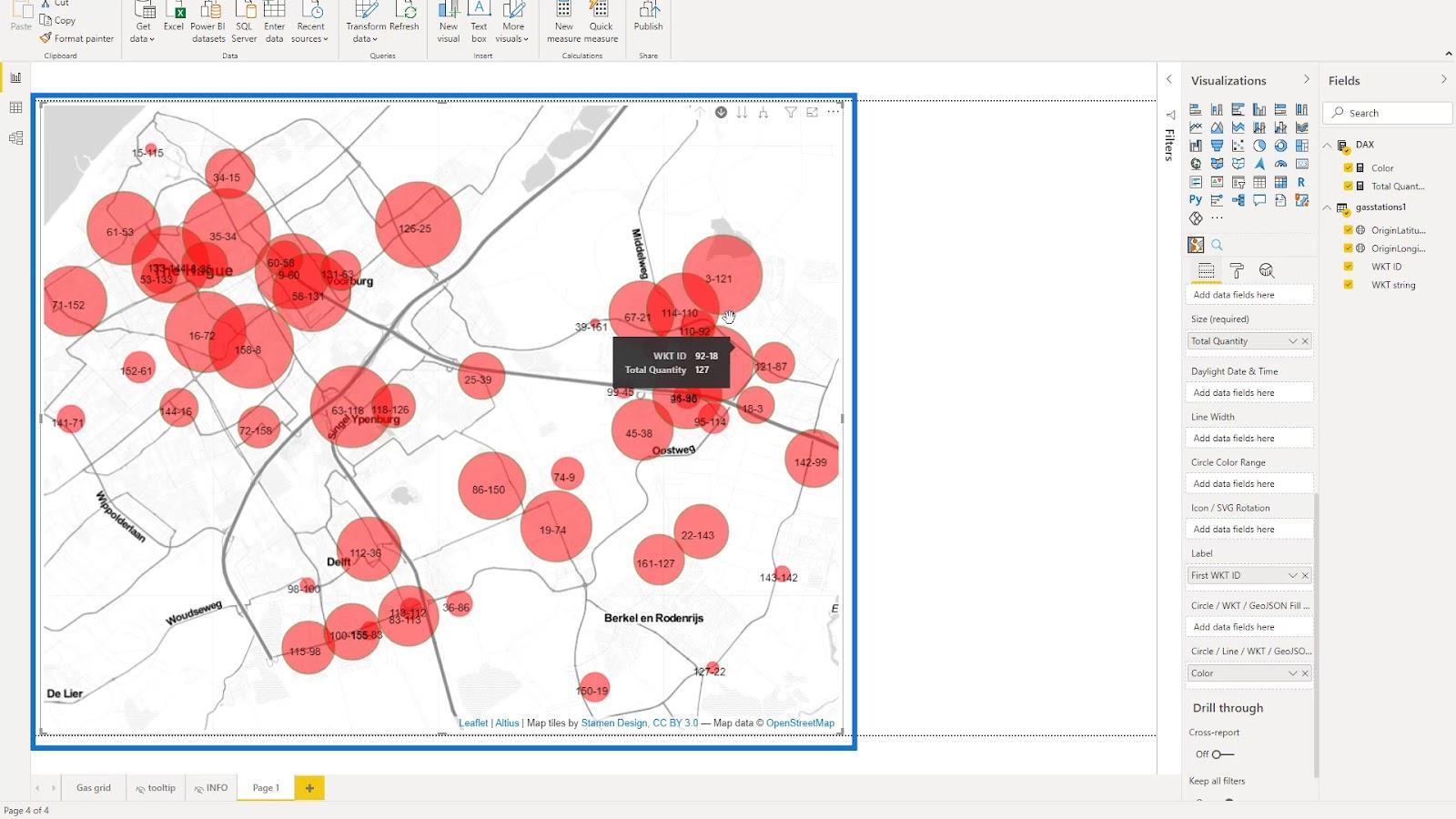 Vizuálna mapa ikon LuckyTemplates: WKT Strings