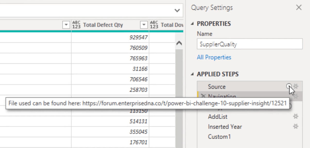 Oversigt over Query Editor-brugergrænsefladen i LuckyTemplates