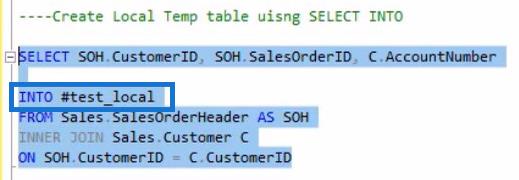 SQL Temp-tabeller og -visninger for LuckyTemplates-bruger