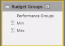 Gruppering af resultater baseret på ydeevne vs benchmarks i LuckyTemplates