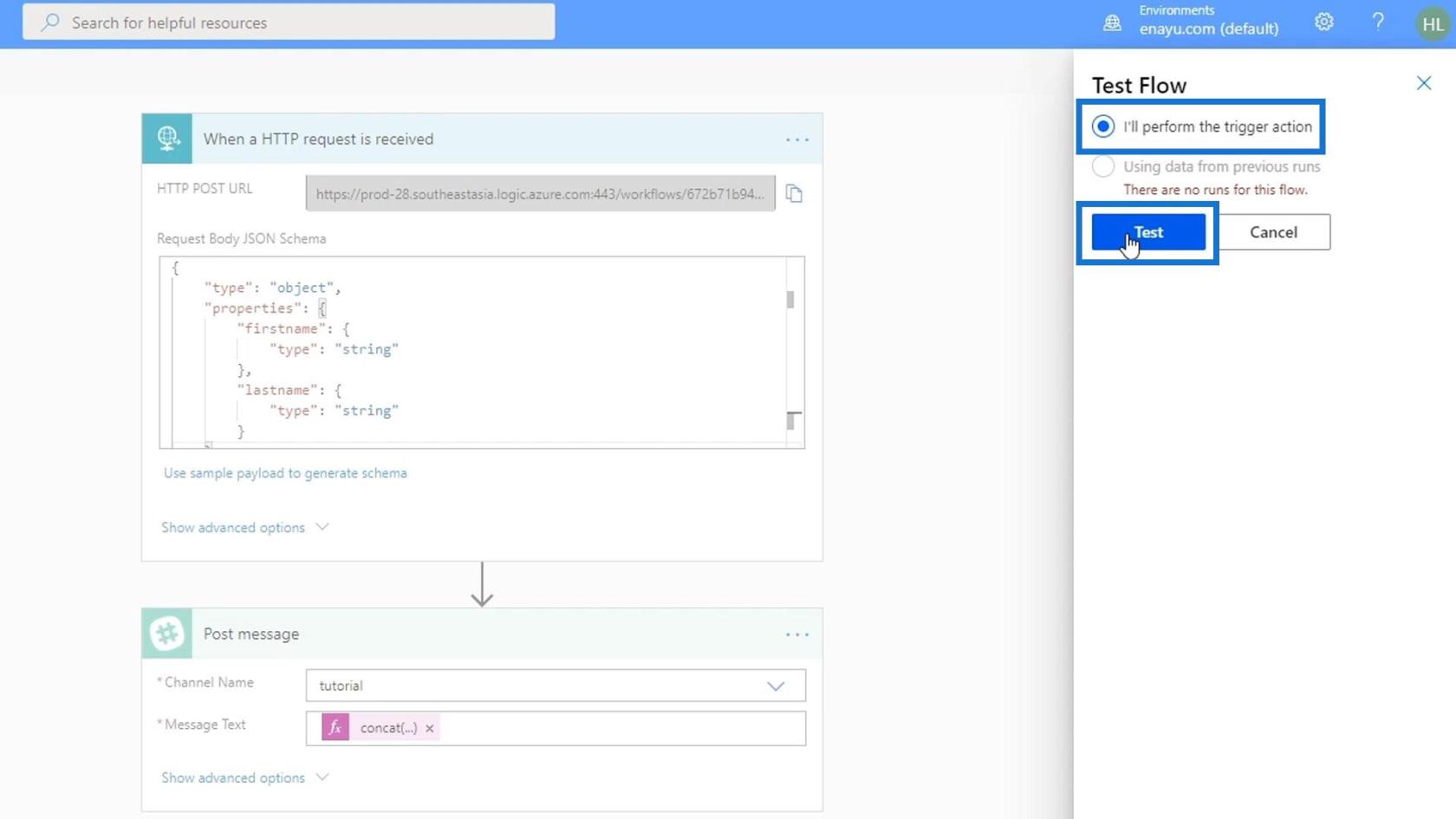 Microsoft Flow HTTP-utlösare |  En handledning för Power Automate