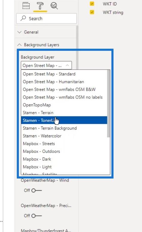 Vizuálna mapa ikon LuckyTemplates: WKT Strings