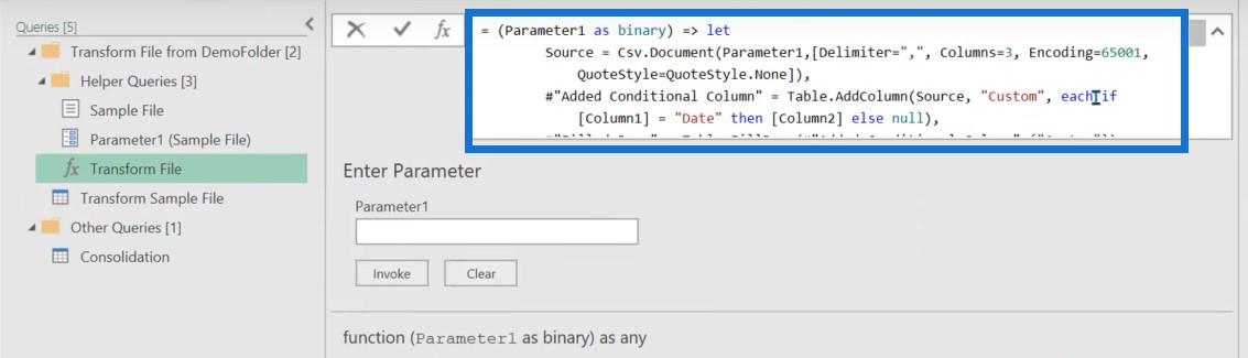 Power Query: Kombiner filer fra flere mapper