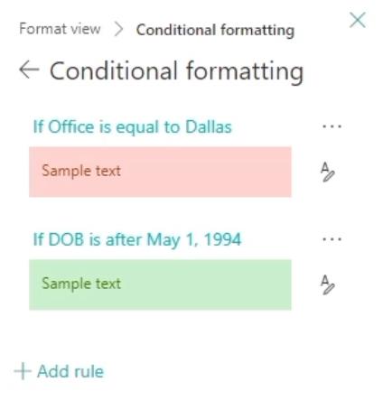 SharePoint List Formatering Walkthrough