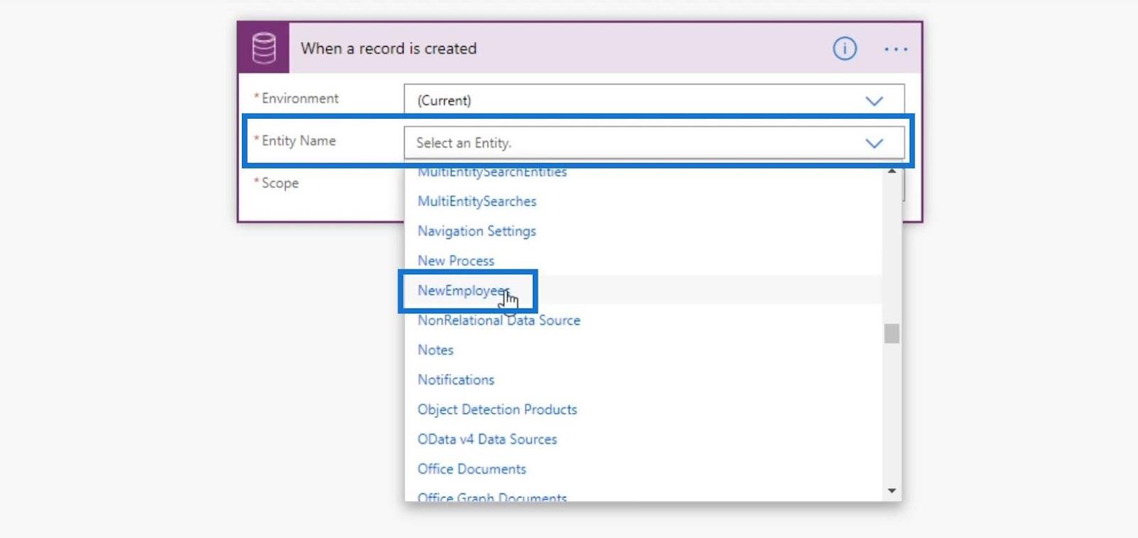 Business Process Flow -integraatio Power Automatessa