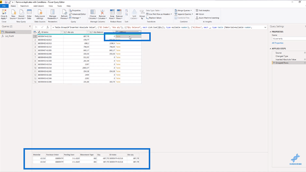 LuckyTemplates Power Query: päällekkäisten rivien poistaminen