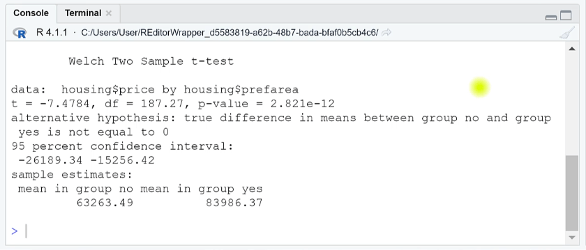 Sådan udføres en T-test i RStudio