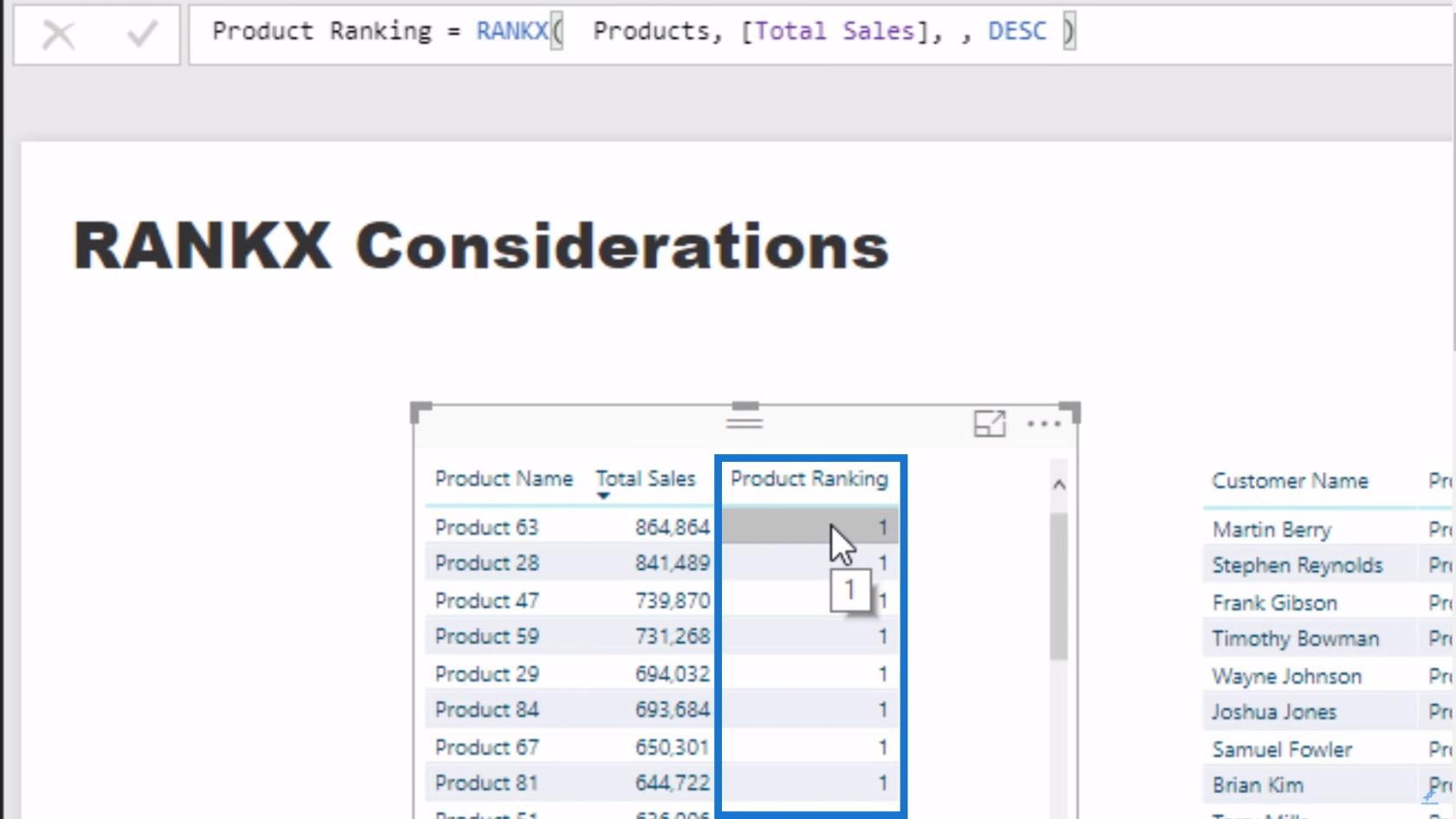 RANKX-overvejelser – LuckyTemplates og DAX-formelkoncepter