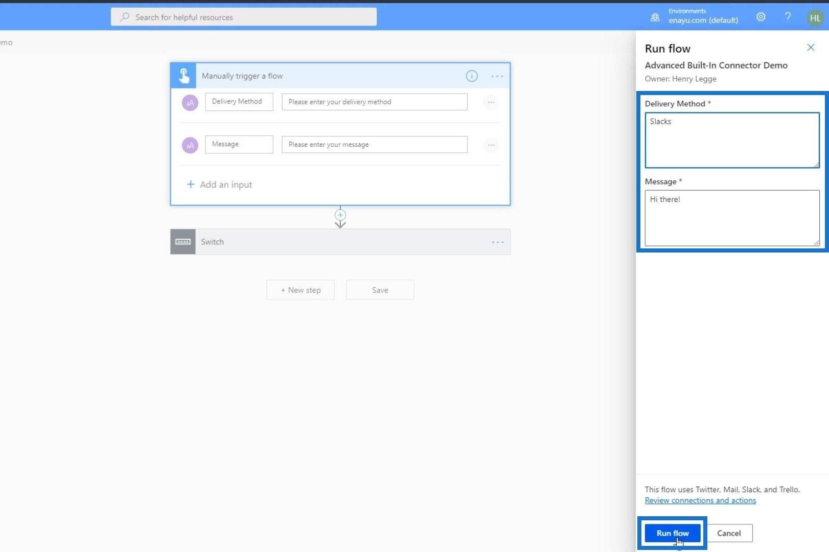 Power Automate Afslut handlingskontrol i flows