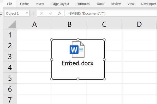 Slik bygger du inn et Word-dokument i Excel: 3 enkle måter