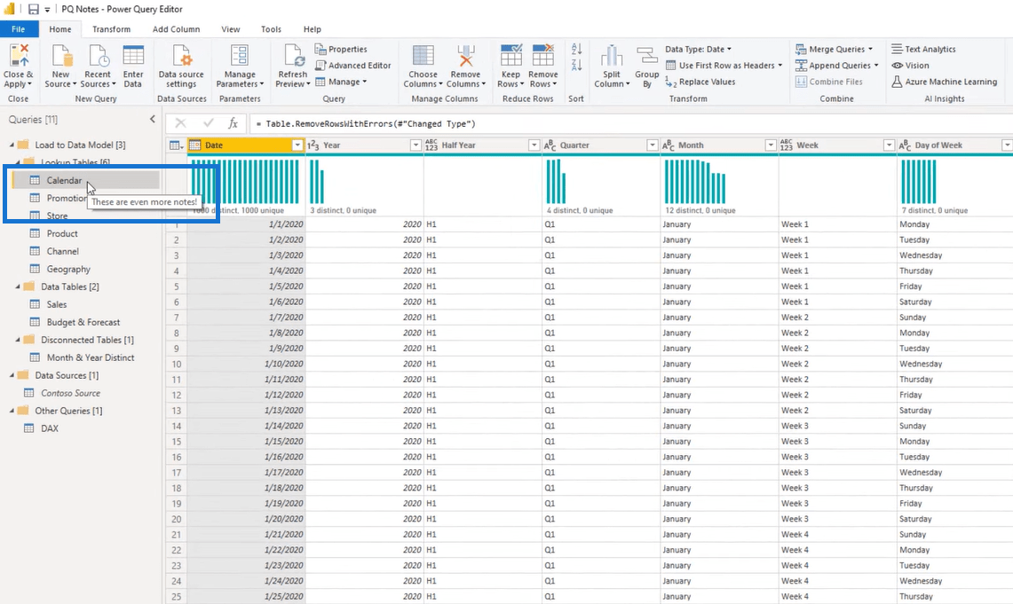 Power Query: Slik legger du raskt til notater