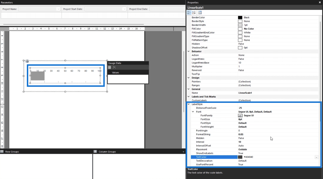 Lag et Gantt-diagram i LuckyTemplates Report Builder