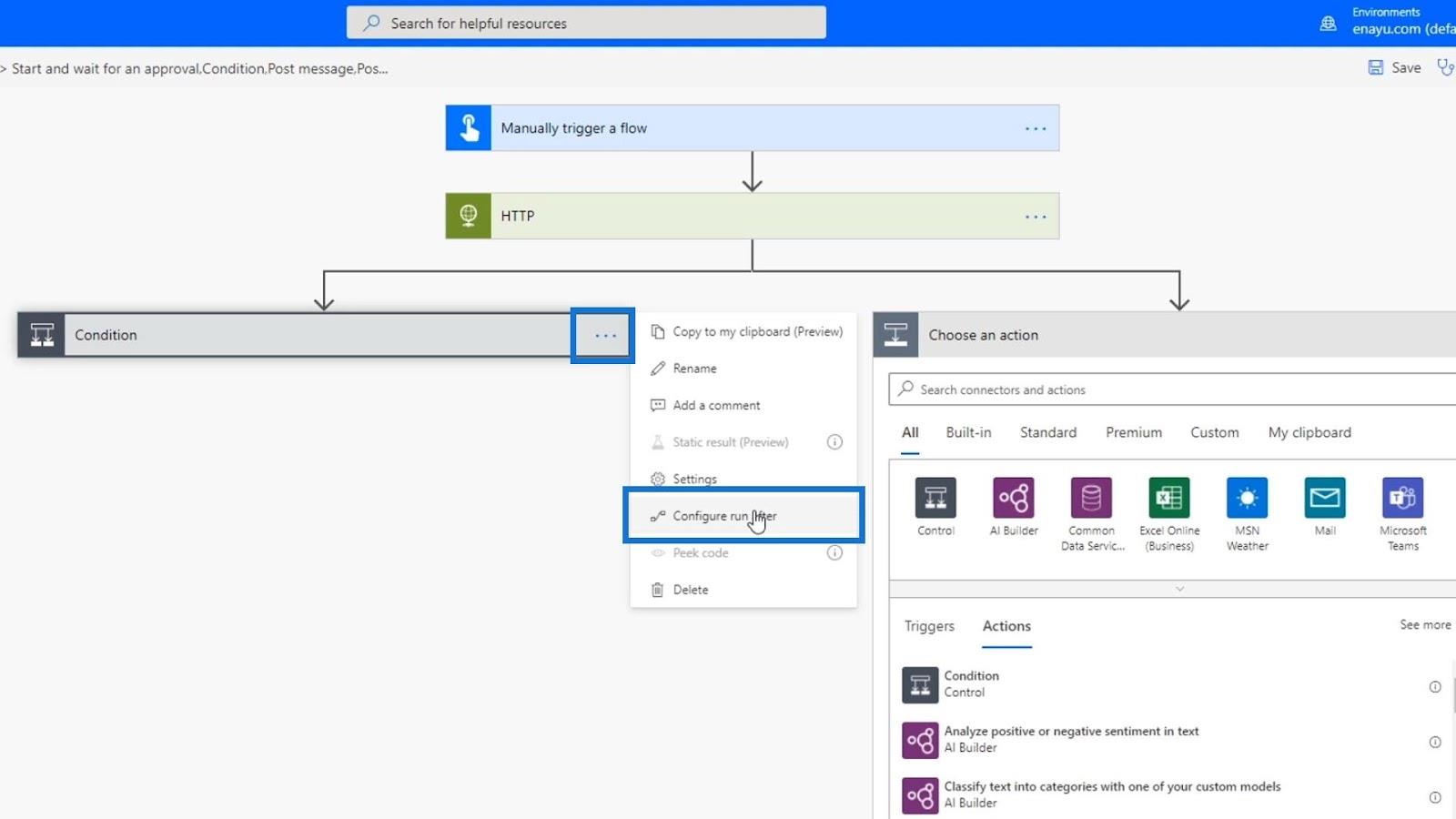 Hibakezelés a Power Automate-ban párhuzamos elágazáson keresztül