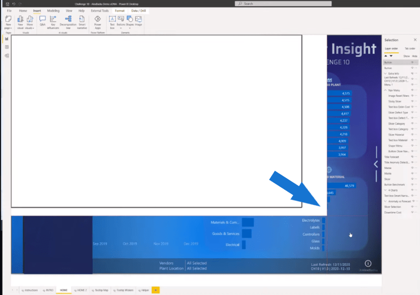 Dynamisk navigasjonsmeny ved hjelp av LuckyTemplates-filtre