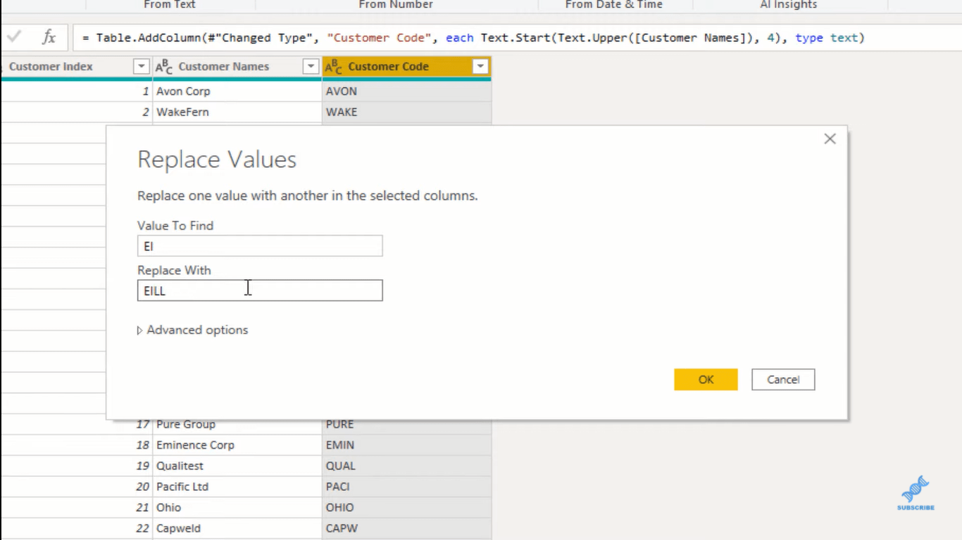 Stĺpec z príkladov LuckyTemplates – Príručka Power Query