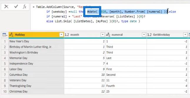 Evig feriekalender – POTW #12 (Power Query Solution)