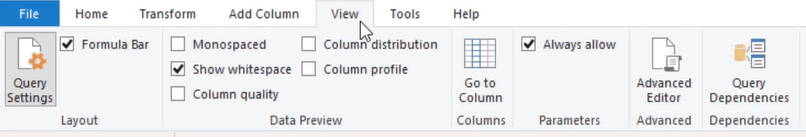 Oversigt over Query Editor-brugergrænsefladen i LuckyTemplates