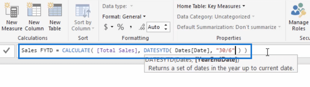 Vypočítajte predaj za finančný rok do dnešného dňa (FYTD) v LuckyTemplates pomocou DAX