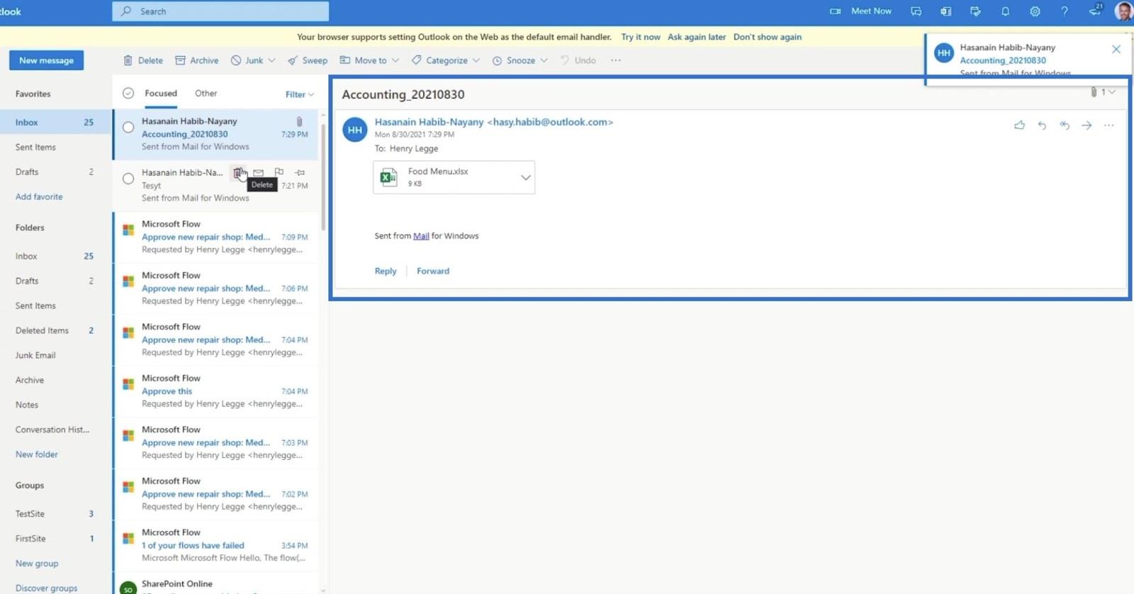 MS Flow: Slik laster du opp i SharePoint via e-post