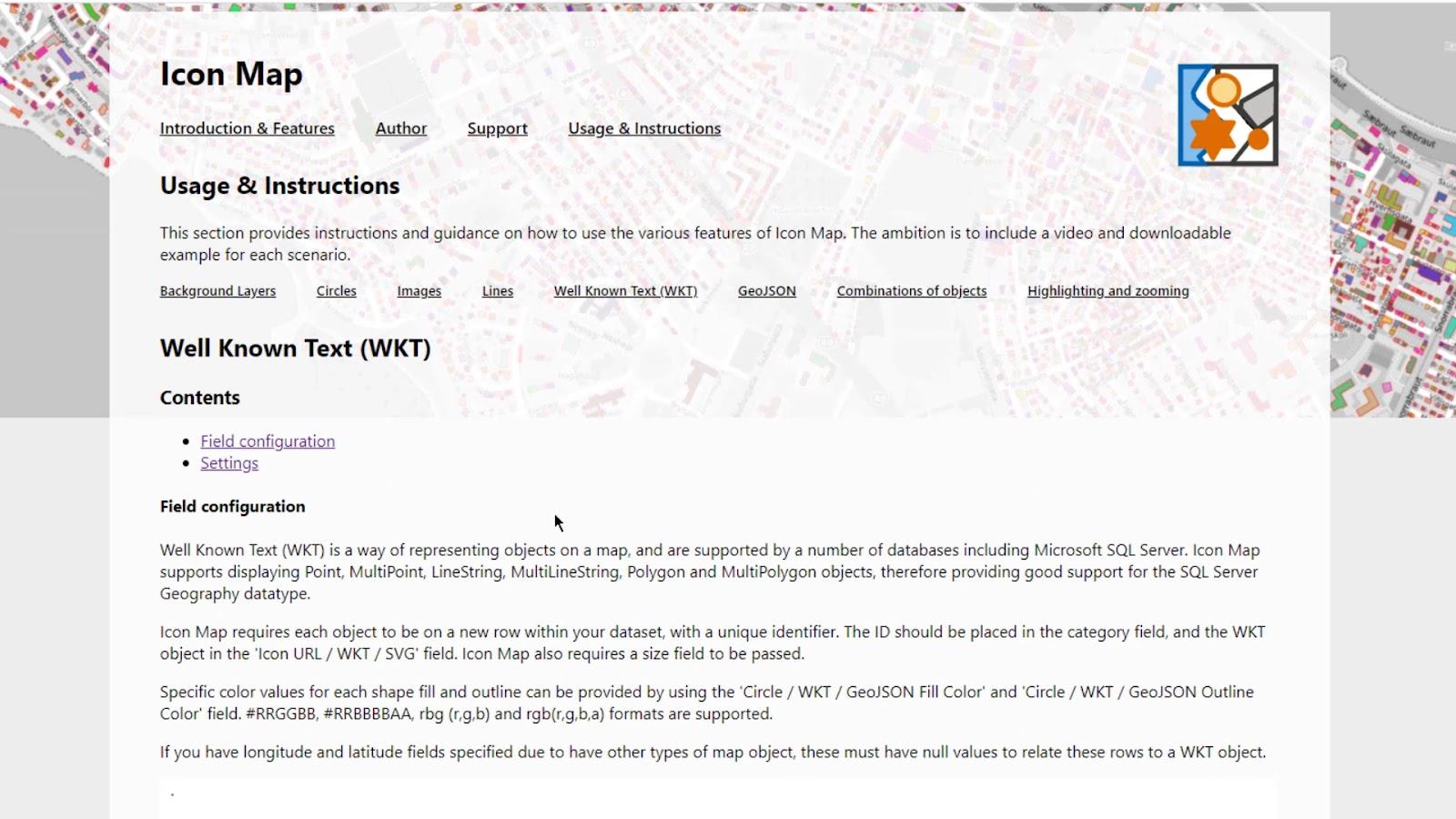 Vizuálna mapa ikon LuckyTemplates: WKT Strings