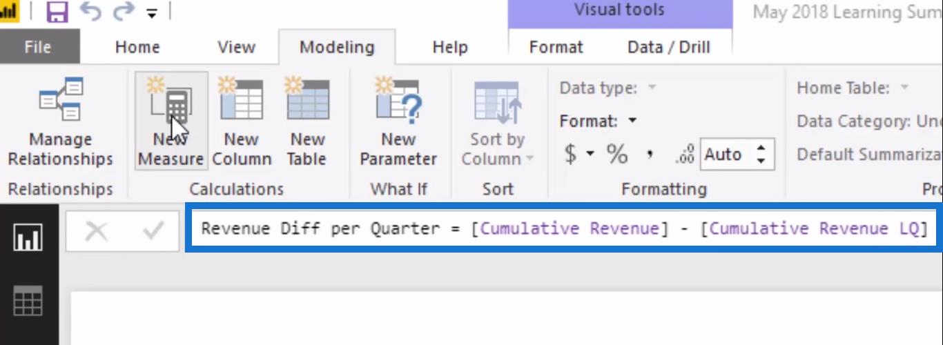 Beräkna dynamiskt A Lucky Templates Running Total Eller Kumulativ Summa