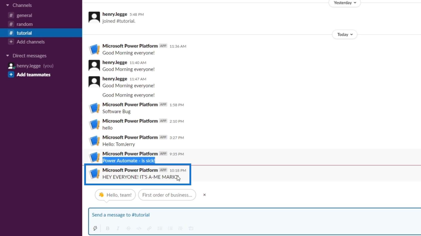 Power Automate Switch Control Action i arbeidsflyter