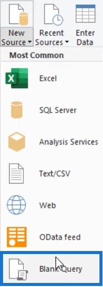 Power Query-funktioner, nyckelord och identifierare