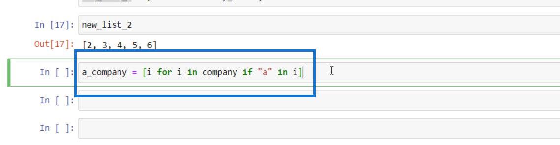 Python List és For Loop LuckyTemplatesben