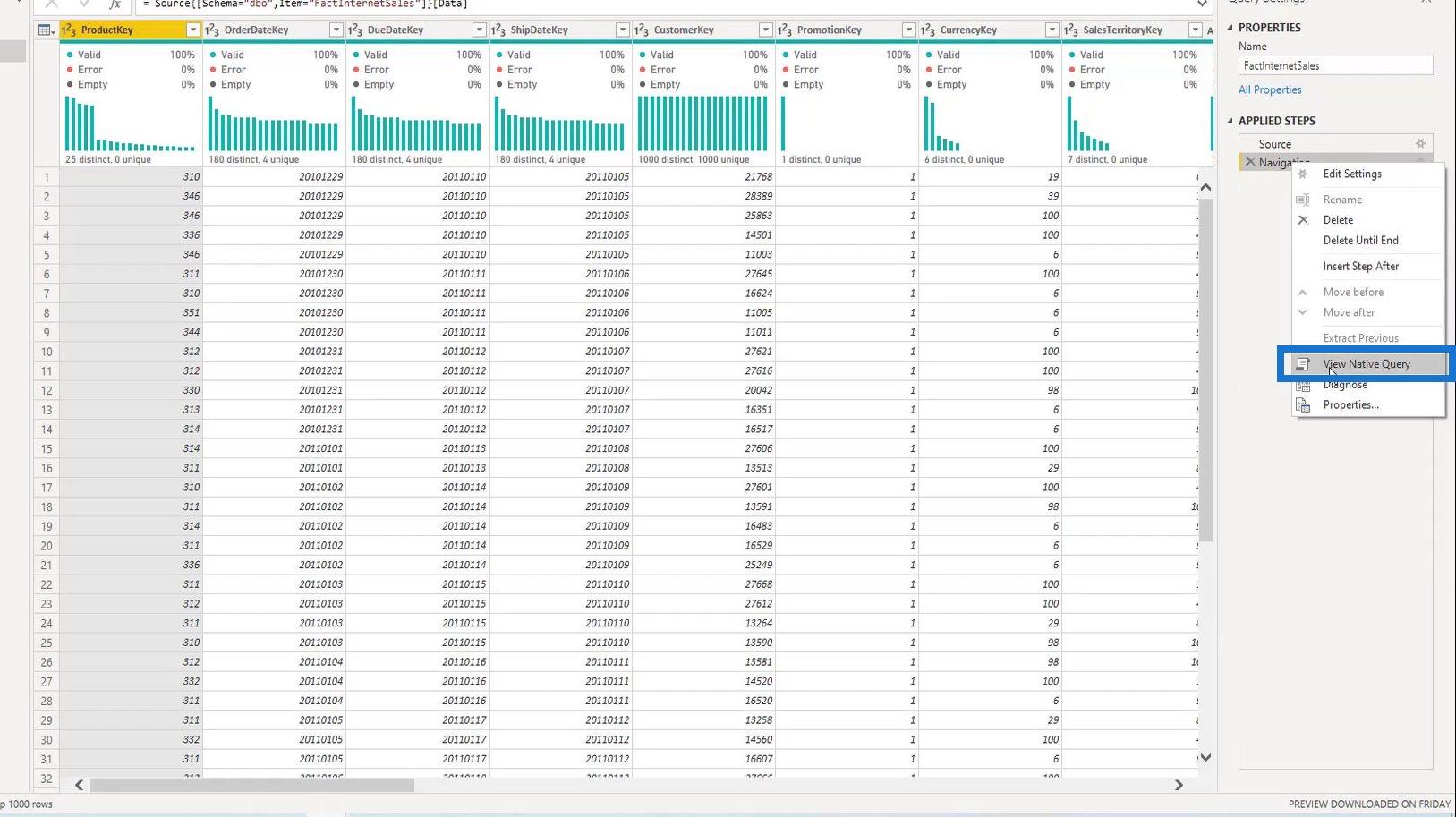 Spørrfolding og tilkobling til SQL Server