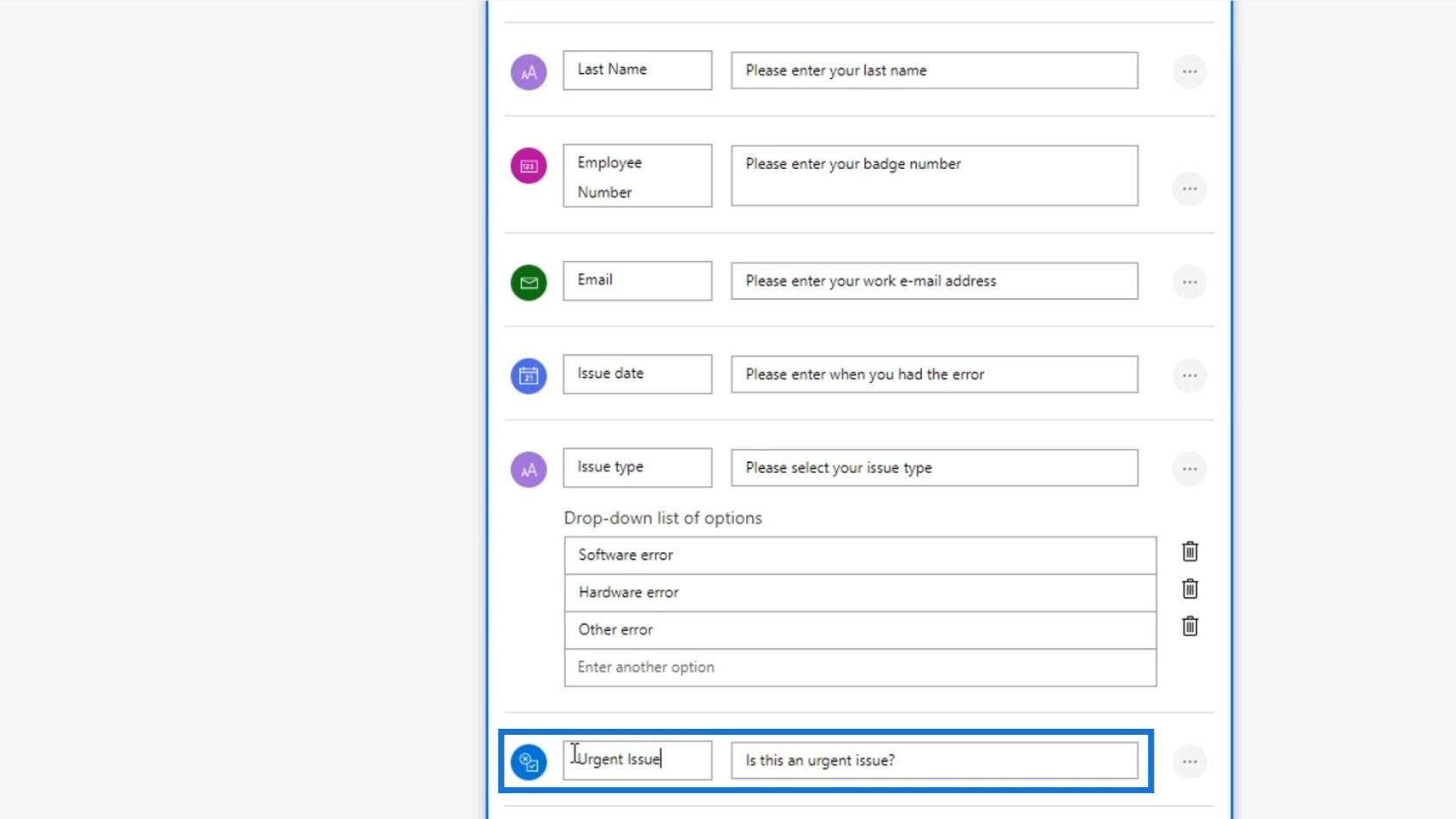 Vstupy pracovného toku v Microsoft Power Automate