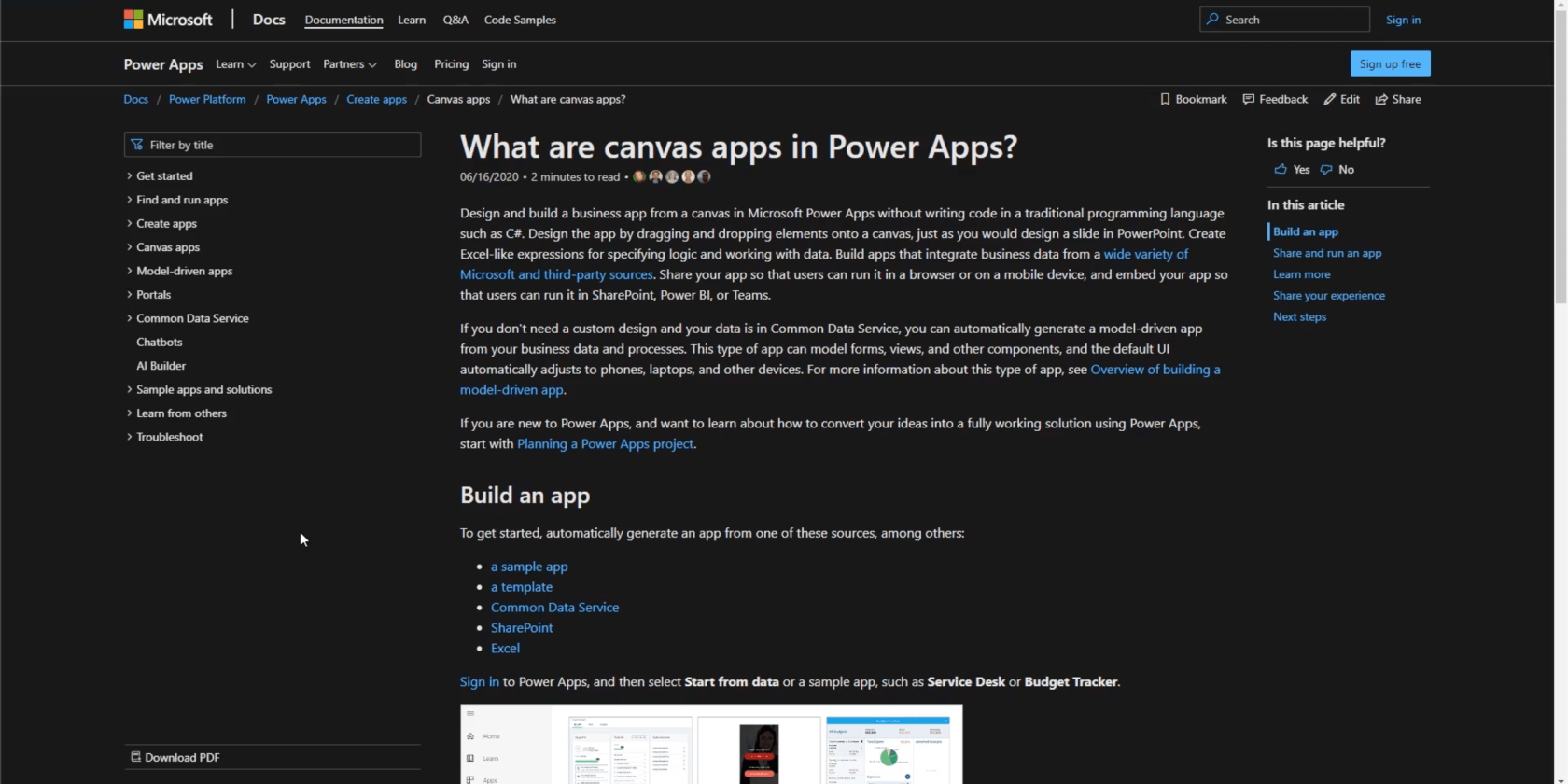 Power Apps üzleti folyamatok folyamata és dokumentációja