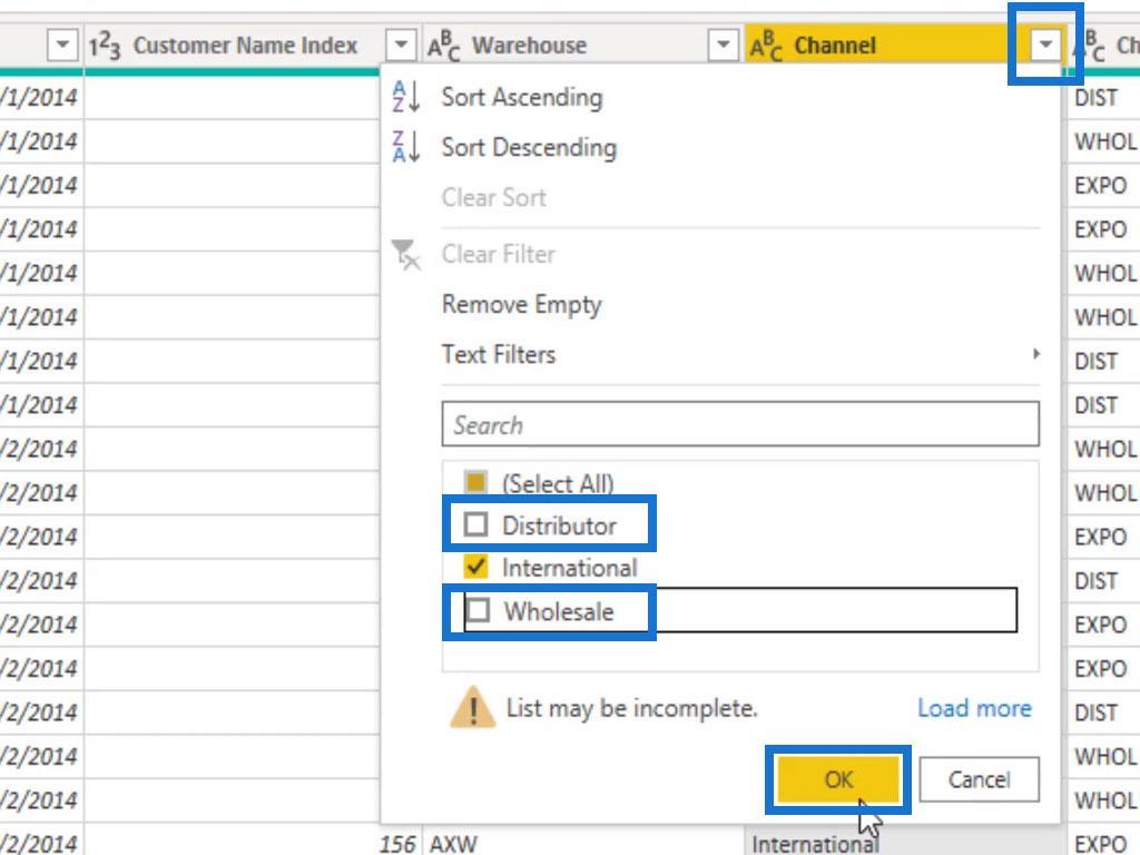 LuckyTemplates-filtreringsteknikker for tabeller