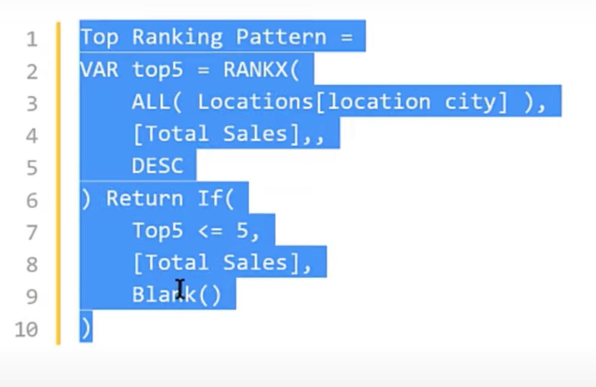 Slik får du datasettets topp N i LuckyTemplates